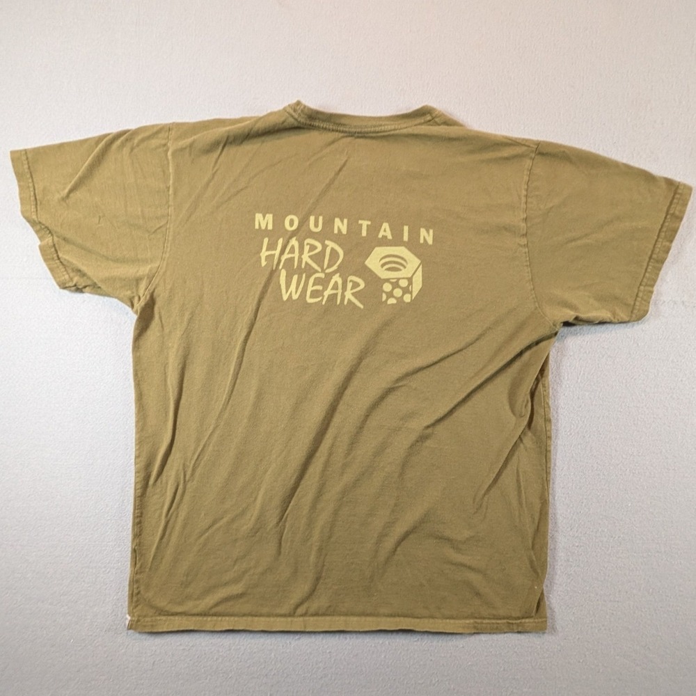 Mountain Hardwear Graphic T Shirt Mens Large Olive Green Short Sleeve Tee